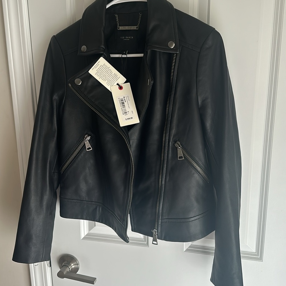 ted beker fitted Ellaar Leather Biker Jacket - Picture 8 of 10